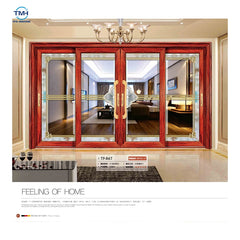 Living room Residential Aluminum Double/ Single fireproof standard Glass Sliding Doors size on China WDMA