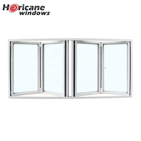 Long 4 panel aluminum bifold folding windows on China WDMA