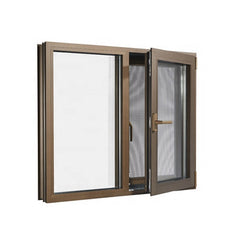 Low-E glass frame aluminum casement window hinged window price on China WDMA