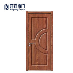 Low cost and high quality mdf pvc door flat door wooden bedroom main designs doors on China WDMA