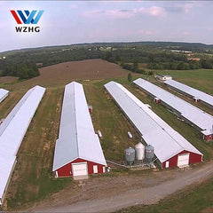 Low cost controlled prefabricated steel poultry farming shed in pakistan on China WDMA