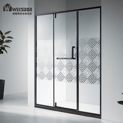 Luxurious and good quality frameless sliding glass bathroom shower door on China WDMA