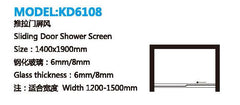 Luxury Aluminum Frame cheap sliding doors (KD6108) on China WDMA on China WDMA