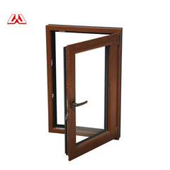 Luxury Aluminum Wood Finish Windows With Different Colors Burglar Proof Casement Window on China WDMA