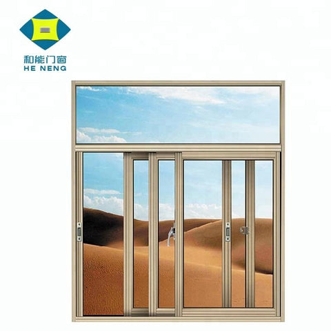 Made In China Double Glazed Aluminium Frame Sliding Glass Window Drawing With Mosquito Screen on China WDMA