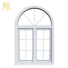 Made in China powder white sliding window frames best price grill design double glazed aluminium arch windows for pakistan on China WDMA