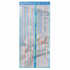 Magnetic door insect screen curtain pleated mesh folding screen door on China WDMA