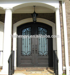 Manufacture wronght iron entry double /single door on China WDMA