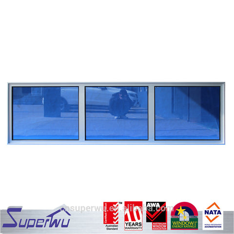 Miami Dade Code standards hurricane impact toughened glass fixed panel window on China WDMA