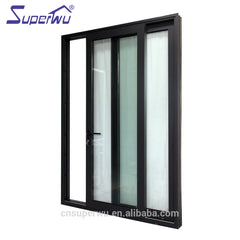 Miami Dade Code standards waterproof hurricane impact aluminium alloy exterior sliding glass doors prices on China WDMA