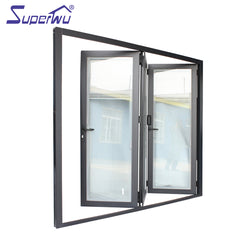 Miami-Dade County Approved Hurricane Certification Built-in shutter aluminium frame folding door for living room on China WDMA