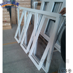 Middle opening window vertical center pivot open windows with aluminum frame