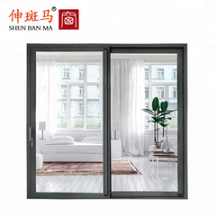 Modern Aluminum Alloy Heavy Sliding Door Tempered Glass Patio Sliding Door Aluminium Profile Sliding Door System on China WDMA