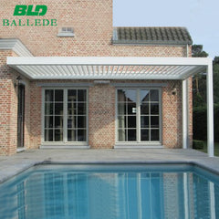 Modern Bioclimatic Motorised Pergola Aluminium Louvre Opening Roof With Remote Control on China WDMA