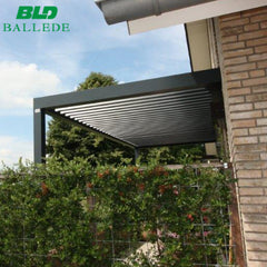 Modern Bioclimatic Motorised Pergola Aluminium Louvre Opening Roof With Remote Control on China WDMA