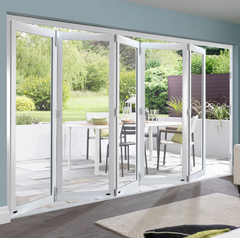 Modern design High quality aluminum folding glass patio door with good price on China WDMA