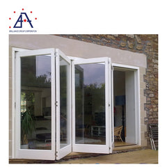 Modern design customized size sound proof extrusion aluminum folding window door on China WDMA