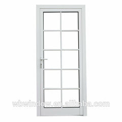 Modern doors design Plastic/Vinyl casement patio doors,swing opening doors with grids,Plastic/Vinyl windows and doors on China WDMA