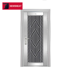 Modern life stainless steel main door design cheap exterior steel door on China WDMA