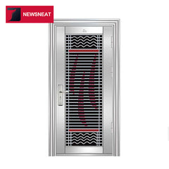 Modern life stainless steel main door design cheap exterior steel door on China WDMA