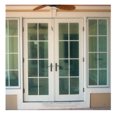 Modern luxury aluminium profile used exterior french doors for sale on China WDMA