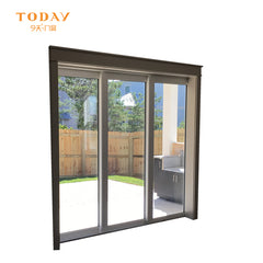 Morden Design 3 panel sliding glass closet patio doors price on China WDMA