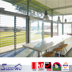 Most popular Aluminium frame cheap price glass louver window on China WDMA