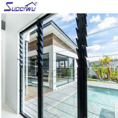 Most popular Aluminium frame cheap price glass louver window on China WDMA