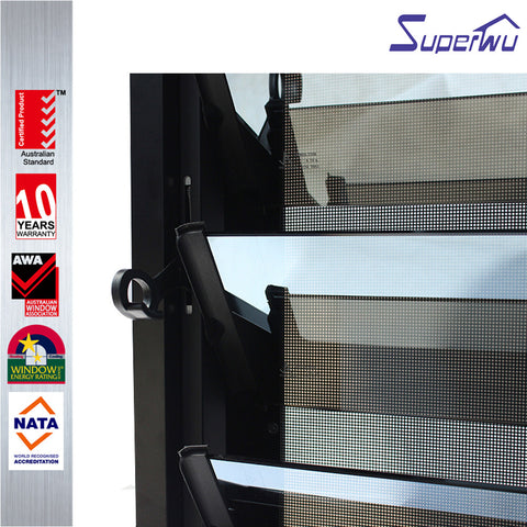 Most popular Aluminium frame glass louver window on China WDMA