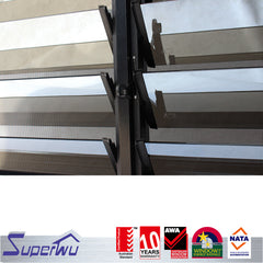 Most popular Aluminium glass louvers window shutter window residential window on China WDMA