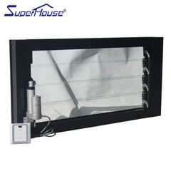 Most popular Electric aluminium frame adjustable glass louvre window for commercial project