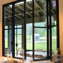 Multi panels locking systems double glazed Australia design aluminum folding / Bi Fold window on China WDMA