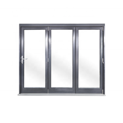 Multi-point locking systems double glazed australia design aluminum folding Bi-Fold window on China WDMA