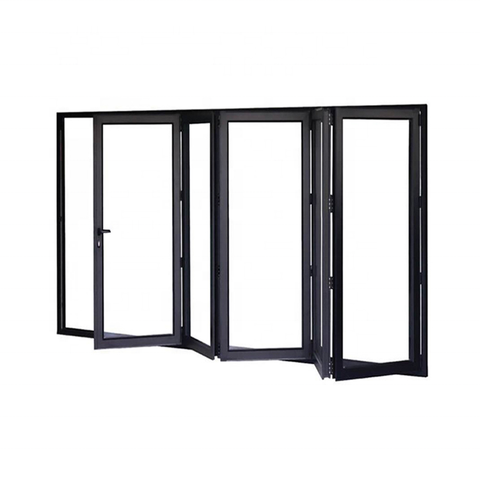 Multi-point locking systems double glazed australia design aluminum folding Bi-Fold window on China WDMA