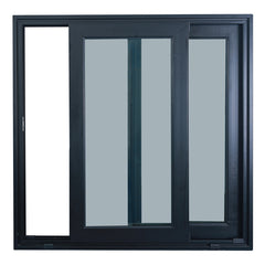 NFRC CE standard Factory power coated fire rated double tempered insulated glass Aluminum Sliding Window on China WDMA