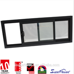 NFRC Superhouse Aluminium Sliding windows Double Balcony glass Curtain Window on China WDMA