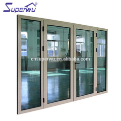 NFRC standard wind proof bullet proof security door Laminated glass french casement door on China WDMA