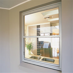 New Design Cheap Double Glass Sliding Security Three Track UPVC PVC Windows on China WDMA