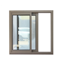 New Design Cheap Double Glass Sliding Security Three Track UPVC PVC Windows on China WDMA