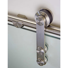 New Design Durable Stainless Steel Sliding Door Barn Door Glass Hardware Track Kit on China WDMA