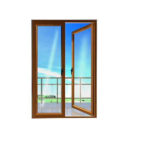 New Products PNOC Aluminum Frame Glass Hinged Casement Door interior french doors triple glazed windows doors on China WDMA