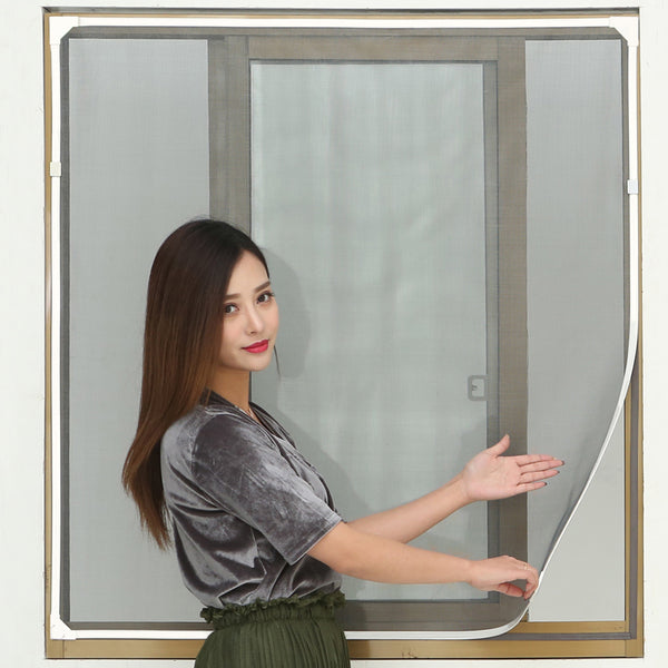 New convenient DIY mesh screen window covering with PVC strips on China WDMA