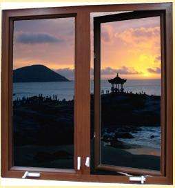 New design UPVC/PVC casement windows outward opening with hand crank opener on China WDMA