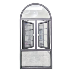 New design aluminum casement windows with frosted glass on China WDMA