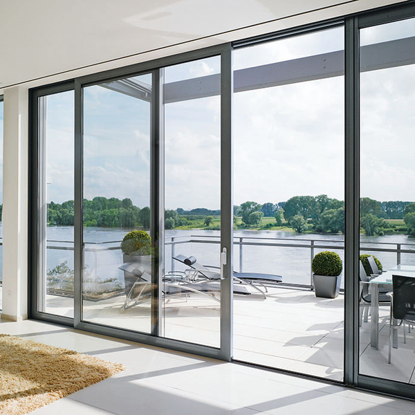 New design cheap price aluminium hanging sliding door on China WDMA