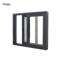 New design double glazed aluminium profile sliding windows with mosquito net on China WDMA