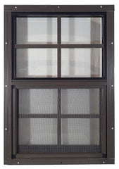 New design double glazed slide aluminium frame sliding frosted glass window with mosquito net 2/4 panels on China WDMA