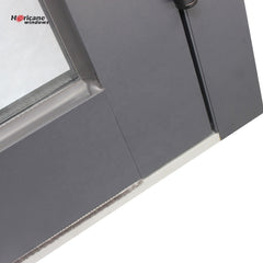 New design factory price modern entry black powder coated exterior glass aluminium double door for sale on China WDMA