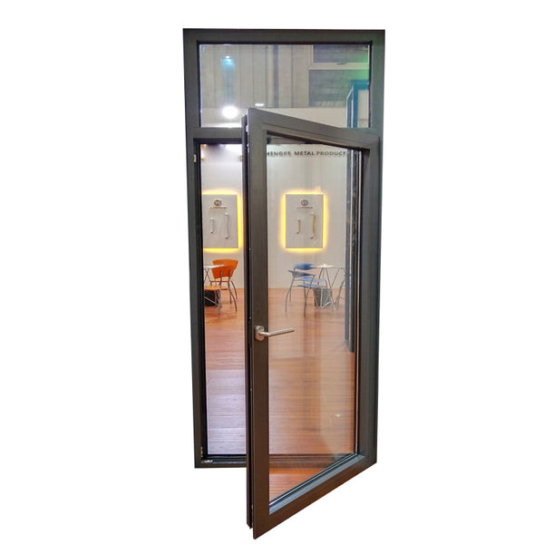 New design factory price patio single panel aluminium casement hinged glass door on China WDMA