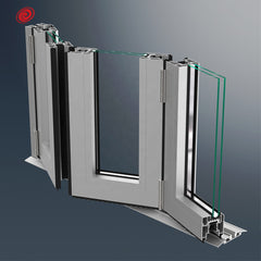 New design manufacturer directly supply modern exterior folded glass aluminium bi fold door on China WDMA